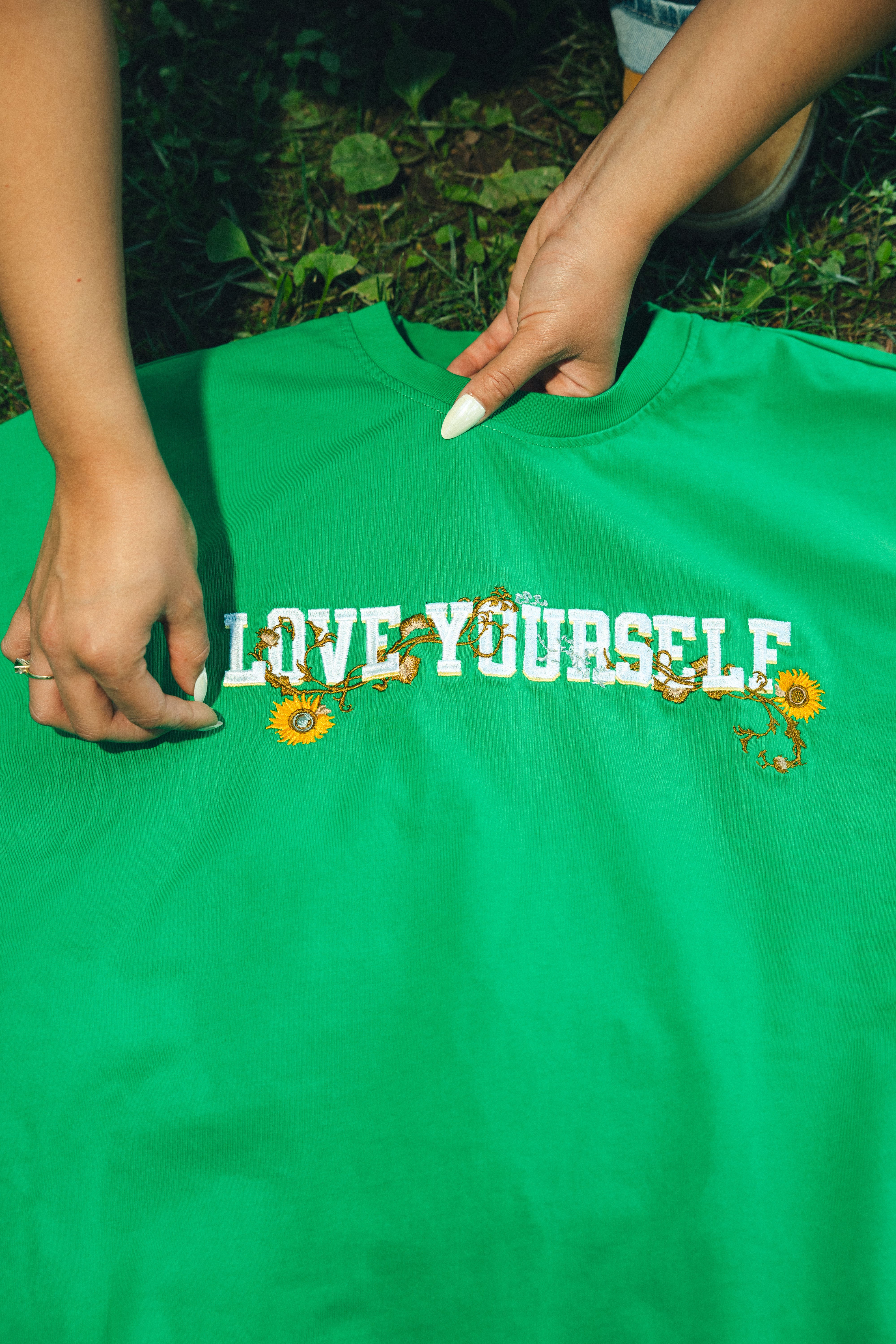 Green LY Sunflower Tee