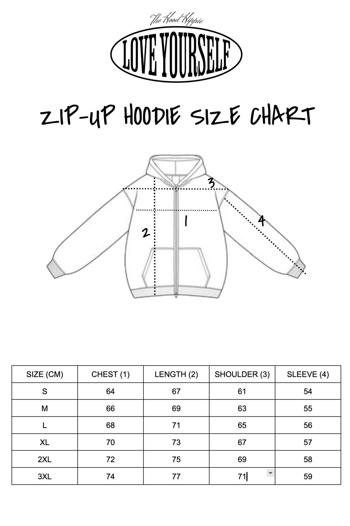Acid Black LY Zip-Up Hoodie